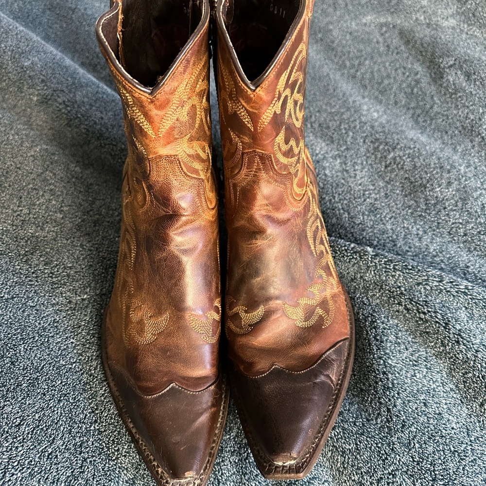 Brown Leather Ankle Boots